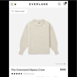 Oversized Alpaca Crew Sweater